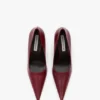 Pantofi cu toc stiletto The Victoria 100 din piele burgundă Pantofi cu toc stiletto The Victoria 100 din piele burgundă