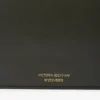 Pochette Dorian din piele de culoare măslin închis
