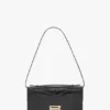 Pochette Dorian din piele neagră cu relief Pochette Dorian din piele neagră cu relief