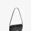 Pochette Dorian din piele neagră cu relief Pochette Dorian din piele neagră cu relief