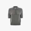 Polo top în gri melanj Polo top în gri melanj