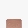 Portcard tip plic din piele cu imprimeu de crocodil roz pudrat Portcard tip plic din piele cu imprimeu de crocodil roz pudrat