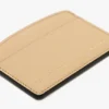 Portcard Victoria din piele granulată de culoare piersică Portcard Victoria din piele granulată de culoare piersică