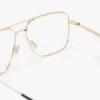 Rama optică fină cu punte dublă, în culoarea auriu Rama optică fină cu punte dublă, în culoarea auriu