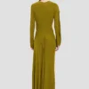 Rochie cu drapaj la gât, închisă, în nuanța Moss Rochie cu drapaj la gât, închisă, în nuanța Moss