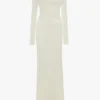 Rochie cu umerii goi, de culoare ivoriu Rochie cu umerii goi, de culoare ivoriu