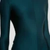 Rochie decupată în culoarea verde-albastru închis Rochie decupată în culoarea verde-albastru închis