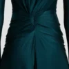 Rochie decupată în culoarea verde-albastru închis Rochie decupată în culoarea verde-albastru închis
