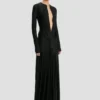 Rochie decupată în negru
