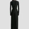 Rochie decupată în negru