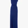 Rochie drapată fără mâneci, în nuanța indigo strălucitoare Rochie drapată fără mâneci, în nuanța indigo strălucitoare