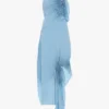 Rochie halter cu smocuri în albastru ionian Rochie halter cu smocuri în albastru ionian