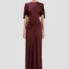 Rochie Isabella în culoarea burgund Rochie Isabella în culoarea burgund