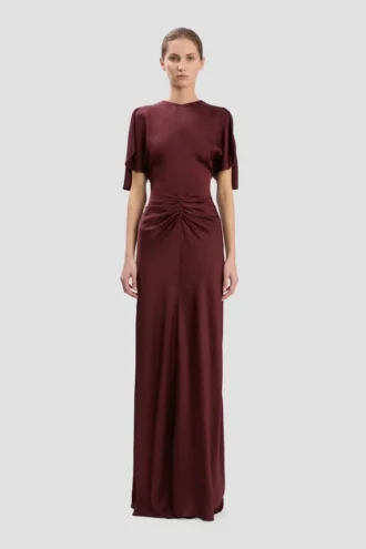 Rochie Isabella în culoarea burgund Rochie Isabella în culoarea burgund