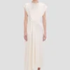 Rochie midi Aria în culoarea ivoriu Rochie midi Aria în culoarea ivoriu