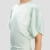 Rochie midi Bela în culoarea acvamarin