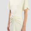 Rochie midi Bela în culoarea ivoriu strălucitor Rochie midi Bela în culoarea ivoriu strălucitor