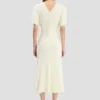 Rochie midi Bela în culoarea ivoriu strălucitor Rochie midi Bela în culoarea ivoriu strălucitor
