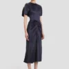 Rochie midi Bela în culoarea midnight Rochie midi Bela în culoarea midnight