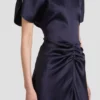 Rochie midi Bela în culoarea midnight Rochie midi Bela în culoarea midnight
