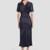 Rochie midi Bela în culoarea midnight Rochie midi Bela în culoarea midnight