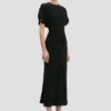 Rochie midi Bela în negru Rochie midi Bela în negru