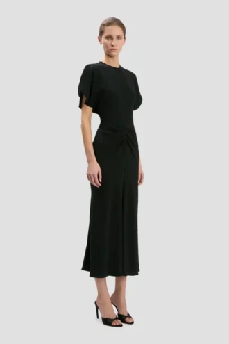 Rochie midi Bela în negru