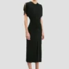 Rochie midi Bela în negru Rochie midi Bela în negru