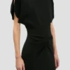Rochie midi Bela în negru Rochie midi Bela în negru