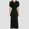Rochie midi Bela în negru Rochie midi Bela în negru