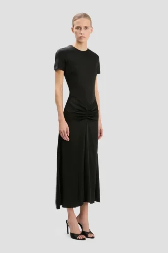 Rochie midi Blaire în negru