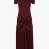 Rochie midi Blaire în roșu cinabru Rochie midi Blaire în roșu cinabru