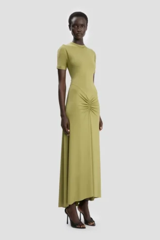 Rochie midi Blaire în verde Rochie midi Blaire în verde