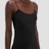 Rochie midi cu bretele, negru Rochie midi cu bretele, negru