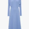 Rochie midi Dolman în culoarea bluebell Rochie midi Dolman în culoarea bluebell