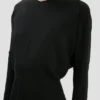 Rochie midi Dolman în negru Rochie midi Dolman în negru