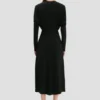 Rochie midi Dolman în negru Rochie midi Dolman în negru