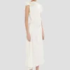 Rochie midi drapată în culoarea ivory Rochie midi drapată în culoarea ivory