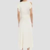 Rochie midi drapată în culoarea ivory Rochie midi drapată în culoarea ivory