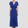 Rochie midi Edith în indigo strălucitor Rochie midi Edith în indigo strălucitor