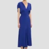 Rochie midi Edith în indigo strălucitor Rochie midi Edith în indigo strălucitor