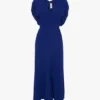 Rochie midi Edith în indigo strălucitor Rochie midi Edith în indigo strălucitor