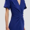 Rochie midi Eve în indigo strălucitor Rochie midi Eve în indigo strălucitor