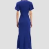 Rochie midi Eve în indigo strălucitor Rochie midi Eve în indigo strălucitor