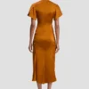 Rochie midi Eve în nuanță de bronz Rochie midi Eve în nuanță de bronz