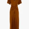Rochie midi Eve în nuanță de bronz Rochie midi Eve în nuanță de bronz