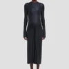 Rochie midi Frances în albastru închis