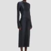 Rochie midi Frances în albastru închis