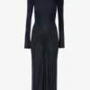 Rochie midi Frances în albastru închis