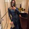 Rochie midi Frances în culoarea verde-albastru închis Rochie midi Frances în culoarea verde-albastru închis